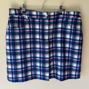 Lohla Sport Casual Golf Hiking Skort - Size 14 - Plaid - NWOT‎
